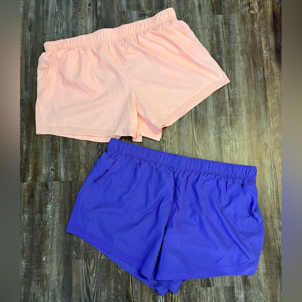 Two Pairs of Athletic Works Running Shorts